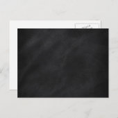 Retro Black Chalkboard textuur Briefkaart (Voorkant / Achterkant)