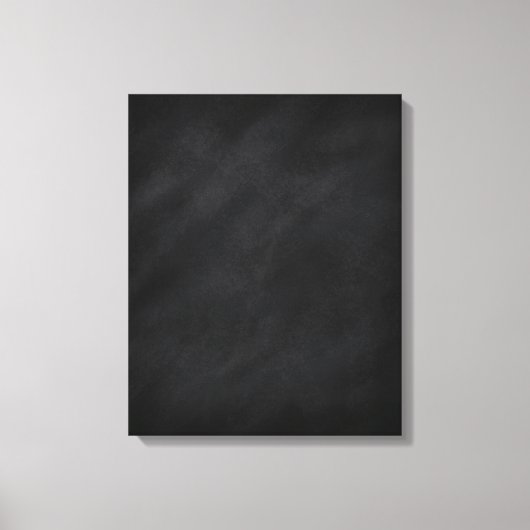 Retro Black Chalkboard textuur Canvas Afdruk (Voorkant)