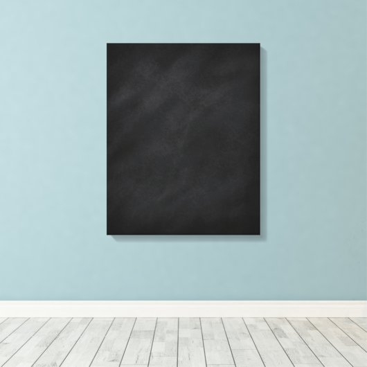 Retro Black Chalkboard textuur Canvas Afdruk (Insitu (Houten vloer))