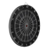 Retro Black Chalkboard textuur Dartbord (Voorkant Links)