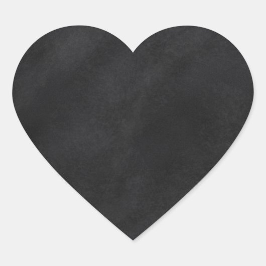 Retro Black Chalkboard textuur Hart Sticker (Voorkant)