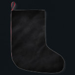 Retro Black Chalkboard textuur Kleine Kerstsok<br><div class="desc">Chalkboard print stocking! Dit kunstwerk heeft de blik en de textuur van een oud stijlzwart karton dat vaak is geschreven,  gewist en gewassen. Het verdwijnt uit aan zeer donker bij de randen voor een vignetblik. Deze eenvoudige achtergrondillustratie is het perfecte startpunt voor uw aangepaste ontwerp.</div>