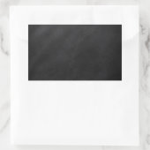 Retro Black Chalkboard textuur Rechthoekige Sticker (Tas)