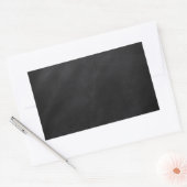 Retro Black Chalkboard textuur Rechthoekige Sticker (Envelop)