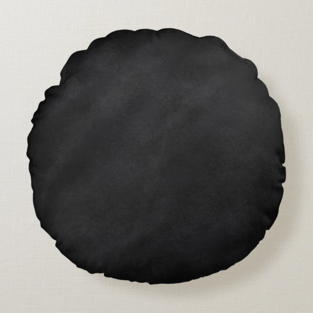 Retro Black Chalkboard textuur Rond Kussen (Voorkant)