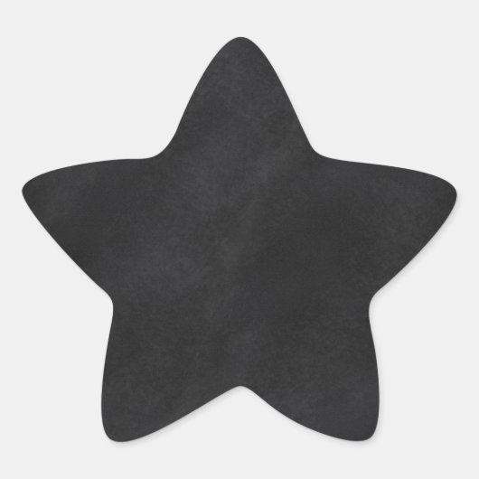 Retro Black Chalkboard textuur Ster Sticker (Voorkant)
