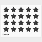 Retro Black Chalkboard textuur Ster Sticker (Vel)