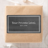 Retro Black Chalkboard Uw Stickers voor privé-labe (Insitu)