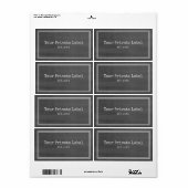 Retro Black Chalkboard Uw Stickers voor privé-labe (Full Sheet)