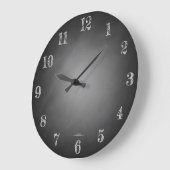 Retro Black Chalkboard Vignette Grote Klok (Hoek)