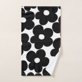 Retro Black Daisies #1 #decor #art Bad Handdoek (Handdoek)