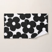 Retro Black Daisies #1 #decor #art Bad Handdoek (Handdoek)