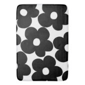 Retro Black Daisies #1 #decor #art Badmat (Voorkant Verticaal)