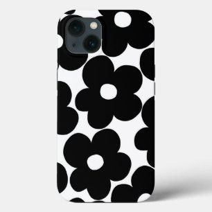 Retro Black Daisies #1 #decor #art Case-Mate iPhone Case