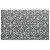 Retro Black en Grey Paisley Pattern Stof (Fat Quarter)