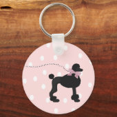 Retro Black en Roze Sleutelhanger (Voorkant)