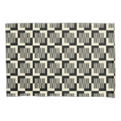 Retro Black en Tan Pattern Kussensloop (Voorkant-Links)