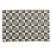 Retro Black en Tan Pattern Kussensloop (Voorkant-Rechts)
