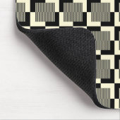 Retro Black en Tan Pattern Muismat (Hoek)