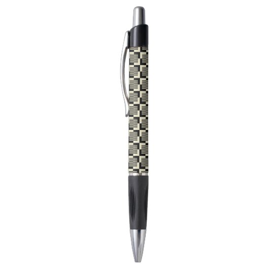 Retro Black en Tan Pattern Pen (Top (Verticaal))