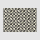 Retro Black en Tan Pattern Tissuepapier (Voorkant)