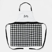 Retro Black en White Buffalo Pset Custom Name Schort (Voorkant)