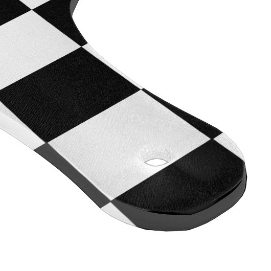 Retro Black en White Checkerboard Cutting Board Snijplank (Hoek)