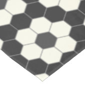 Retro Black en White Geometric Hexagon Tegel Tafelkleed (Gekanteld)