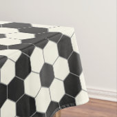 Retro Black en White Geometric Hexagon Tegel Tafelkleed (Voorbeeld)