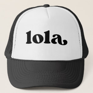 Retro Black en White Grandma Filipina Lola Trucker Pet