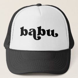 Retro Black en White Grandpa African Babu Trucker Pet
