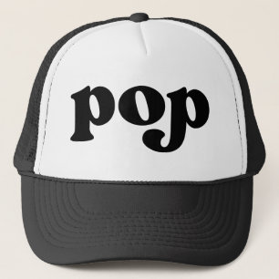 Retro Black en White Grandpa American pop Trucker Pet