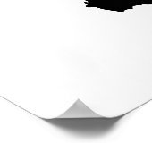 Retro  Black en White Kerstkerstkerstkerstman Poster (Hoek)