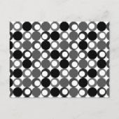 Retro Black en White Pattern Briefkaart (Voorkant)