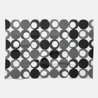 Retro Black en White Pattern Theedoek