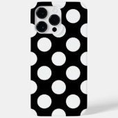 Retro Black en White Polka Dot Case-Mate iPhone Case (Achterkant)