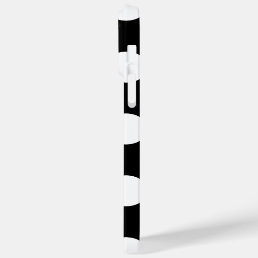 Retro Black en White Polka Dot Case-Mate iPhone Case (Achterkant / Links)