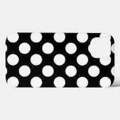 Retro Black en White Polka Dot Case-Mate iPhone Case (Achterkant (horizontaal))