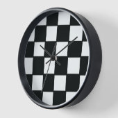 Retro Black en White Wall Clock (Hoek)