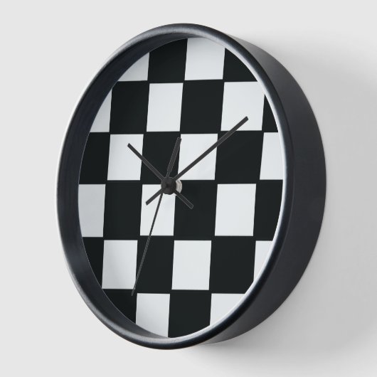 Retro Black en White Wall Clock (Hoek)