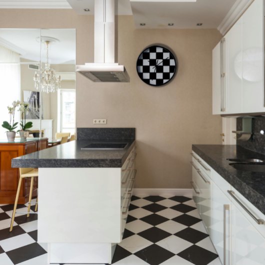 Retro Black en White Wall Clock