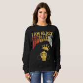 Retro Black Excellence African Pride Histo Trui (Voorkant volledig)