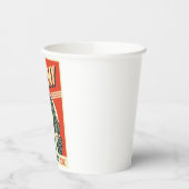 Retro Black Friday Pop Art Pin-Up Girl Papieren Bekers (Links)