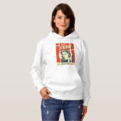 Retro Black Friday Pop Art Pin-Up Meisje Hoodie (Voorkant volledig)