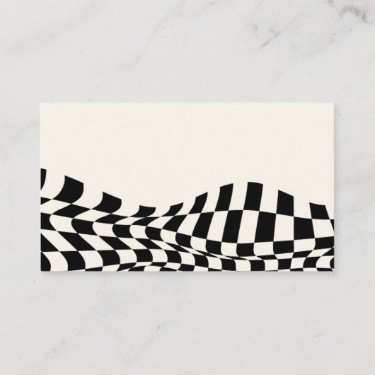 Retro Black geruite oude geld bruiloft website Informatiekaartje (Achterkant)