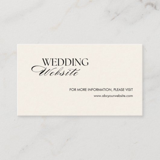 Retro Black geruite oude geld bruiloft website Informatiekaartje (Voorkant)