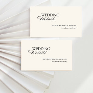 Retro Black geruite oude geld bruiloft website Informatiekaartje