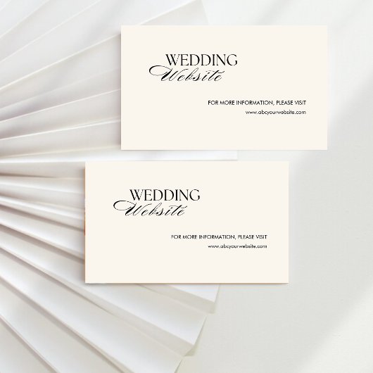 Retro Black geruite oude geld bruiloft website Informatiekaartje