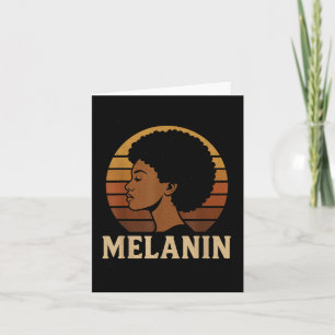 Retro Black Geschiedenis Melanin Queen Outfit June Kaart
