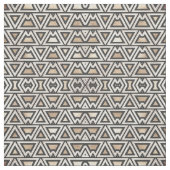 Retro Black Gold White driehoek geometrisch Stof (Swatch)
